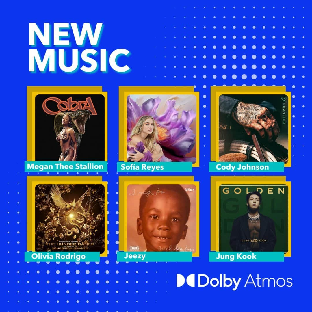 ドルビーラボラトリーズのインスタグラム：「TGIF ‘cause that means brand new music in #DolbyAtmos 🔥」