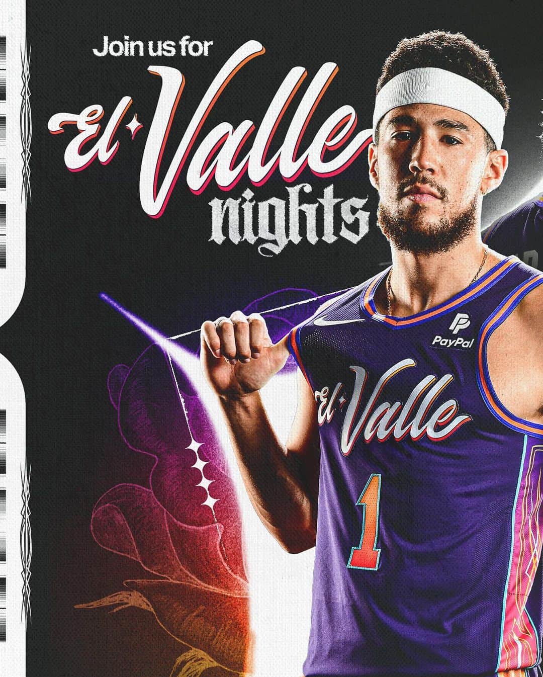 フェニックス・サンズのインスタグラム：「Grab your tix to El Valle theme nights to celebrate la cultura on the court!  🎟️ LINK IN BIO  El Valle | @paypal」