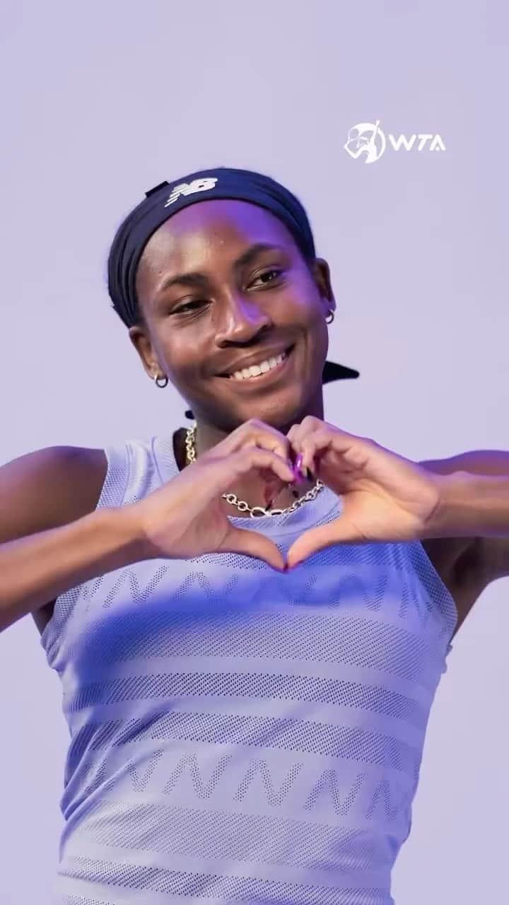WTA（女子テニス協会）のインスタグラム：「Are you ready for it? 🔥  @cocogauff takes the court for both singles and doubles today in Cancun!   #WTAFinals #GNPSegurosWTAFinalsCancun」