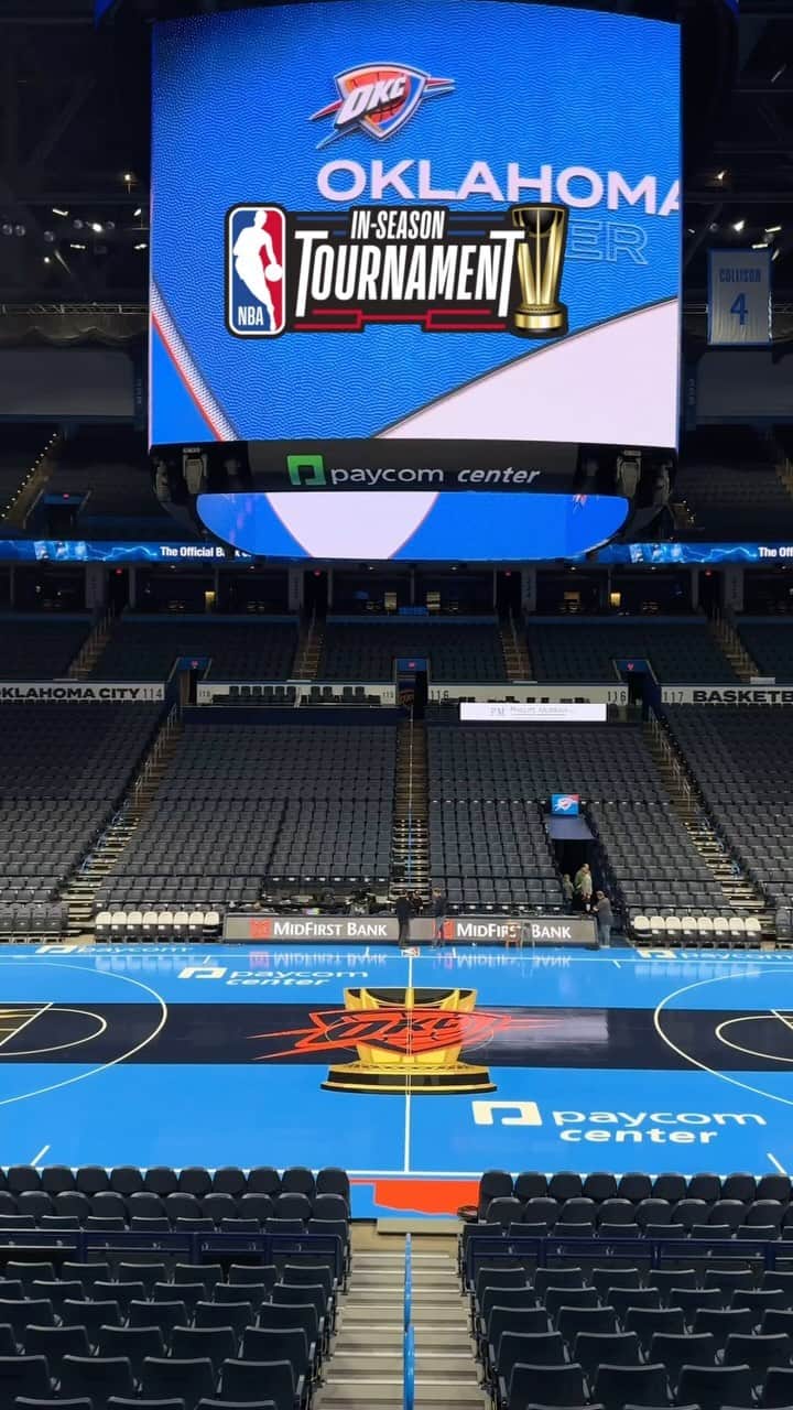 NBAのインスタグラム：「That THUNDER BLUE in OKC! 😍  The @okcthunder host Golden State in NBA In-Season Tournament group play • 8:00pm/et on the NBA App」