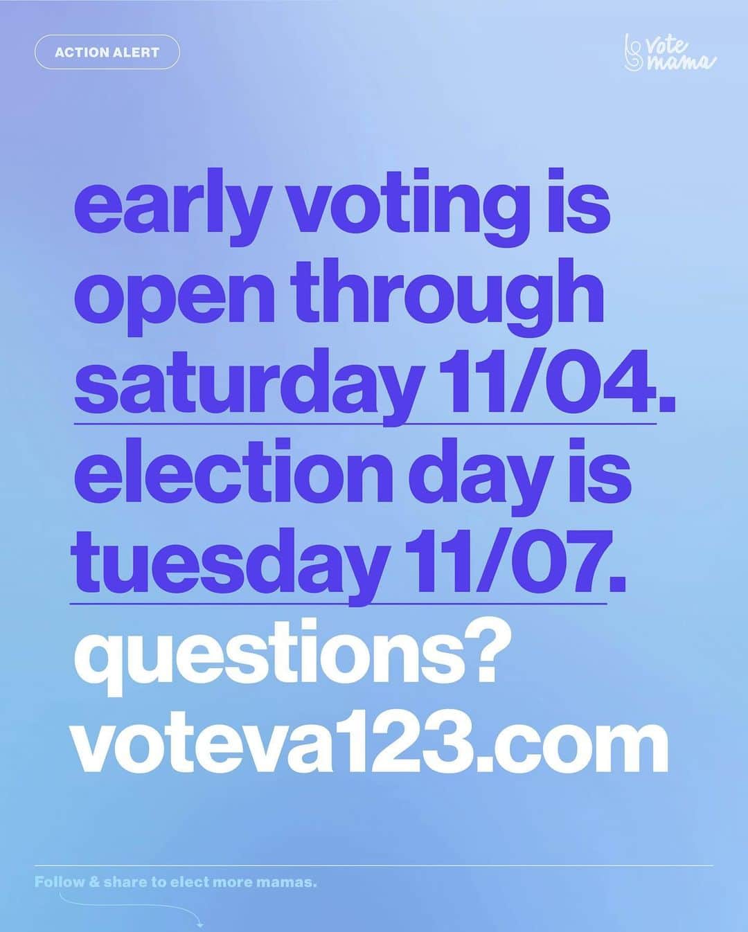 ビジー・フィリップスさんのインスタグラム写真 - (ビジー・フィリップスInstagram)「VIRGINIA! ALL HANDS ON DECK! Show up for Pro-Choice candidates!!!! Early voting is open through tomorrow! The election is THIS COMING TUESDAY 11/07! Follow @votemamalobby and support candidates who are pro-choice! But most of all- PLEASE VOTE IN THIS ELECTION! IT IS SO IMPORTANT!!!!」11月4日 5時54分 - busyphilipps