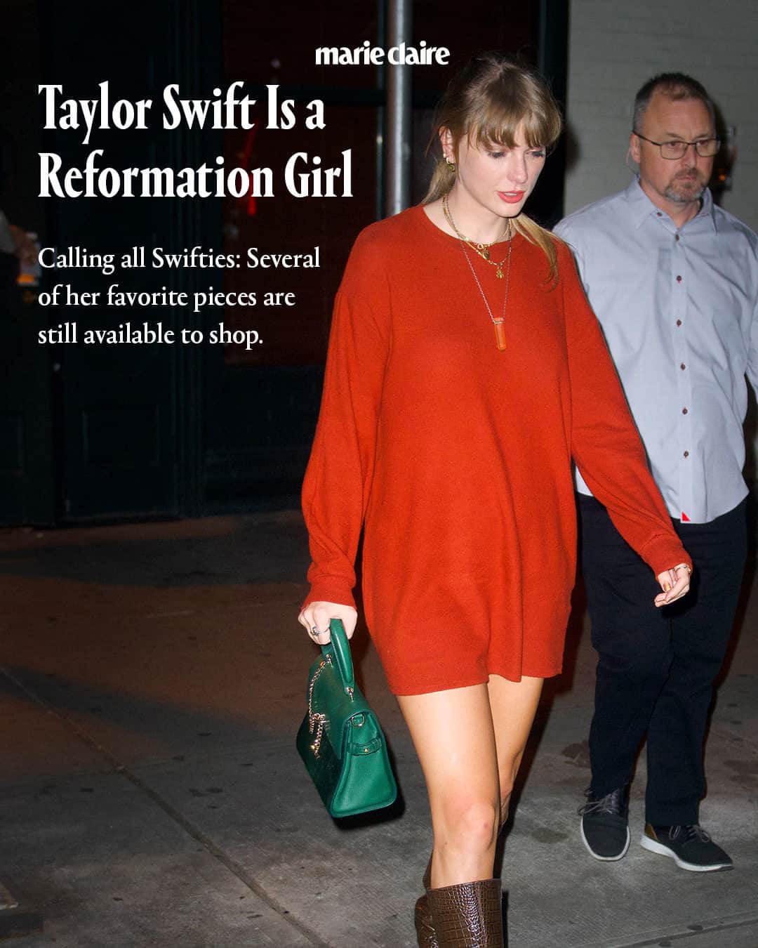 マリクレールさんのインスタグラム写真 - (マリクレールInstagram)「#TaylorSwift is a @reformation girl. In the past month alone, Swift has been spotted wearing items from the Los Angeles-based brand on several occasions, and her most recent look consisted of a sweater and blazer combo—both of which retail for under $300. Link in bio to shop all her favorite pieces. photo: @gettyimages」11月4日 6時18分 - marieclairemag
