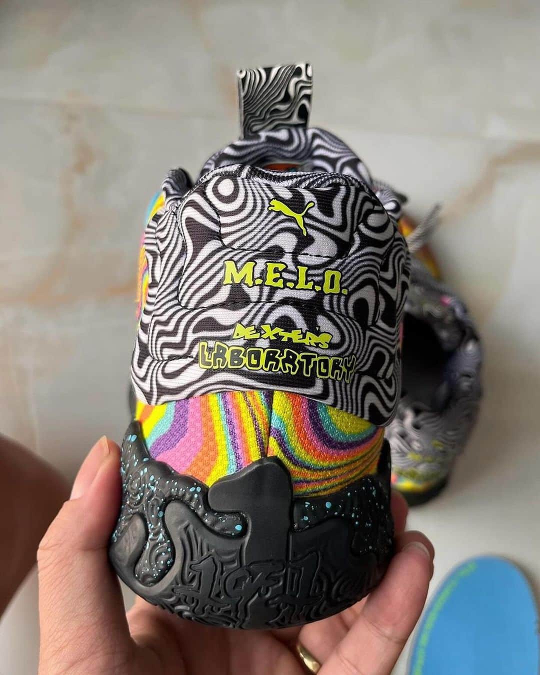 Nice Kicksさんのインスタグラム写真 - (Nice KicksInstagram)「LaMelo and PUMA are diving into their nostalgia bag with a new Dexter’s Laboratory x Puma MB.03 collab 📺 🧪  📸: @snkr_flower」11月4日 6時18分 - nicekicks
