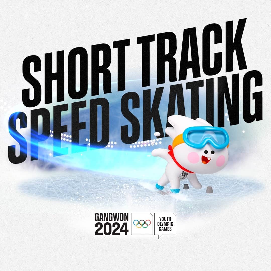 オリンピックのインスタグラム：「15 sports, one Gangwon. 👏  We're counting down the days until the #Gangwon2024 Opening Ceremony, one sport at a time!  In fifth place: Short Track Speed Skating. ⛸️   📍 Gangneung Ice Arena 🗓️ January 18-24, 2024」