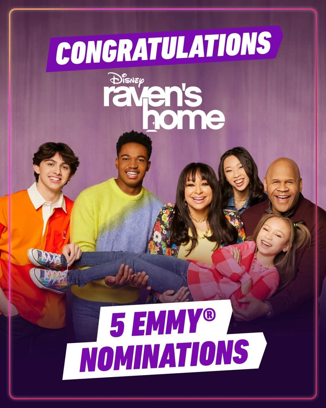 Disney Channelさんのインスタグラム写真 - (Disney ChannelInstagram)「We're honored to announce that these incredible shows have been nominated for Children's & Family #Emmys! 🥳  . . .  🎥: Raven's Home, The Villains of Valley View, Bunk'd, Ultra Violet & Black Scorpion」11月4日 7時00分 - disneychannel