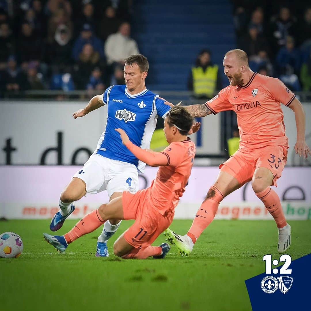 SVダルムシュタット98のインスタグラム：「Keine Punkte am Freitagabend. #SVDBOC #Lilien #sv98 #Darmstadt #Bundesliga」