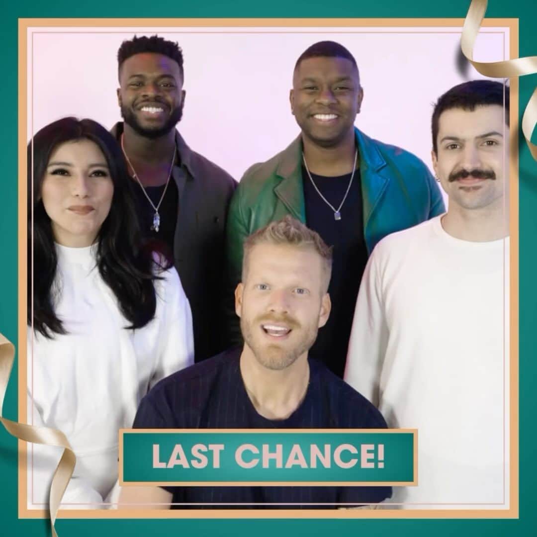 のインスタグラム：「Now is your last chance to gift an unforgettable VIP experience at an upcoming show on our MOST WONDEFUL TOUR OF THE YEAR this winter! ☃️✨  Visit PTXOFFICIAL.COM to purchase a VIP package before they’re all gone! 🍪🥛」