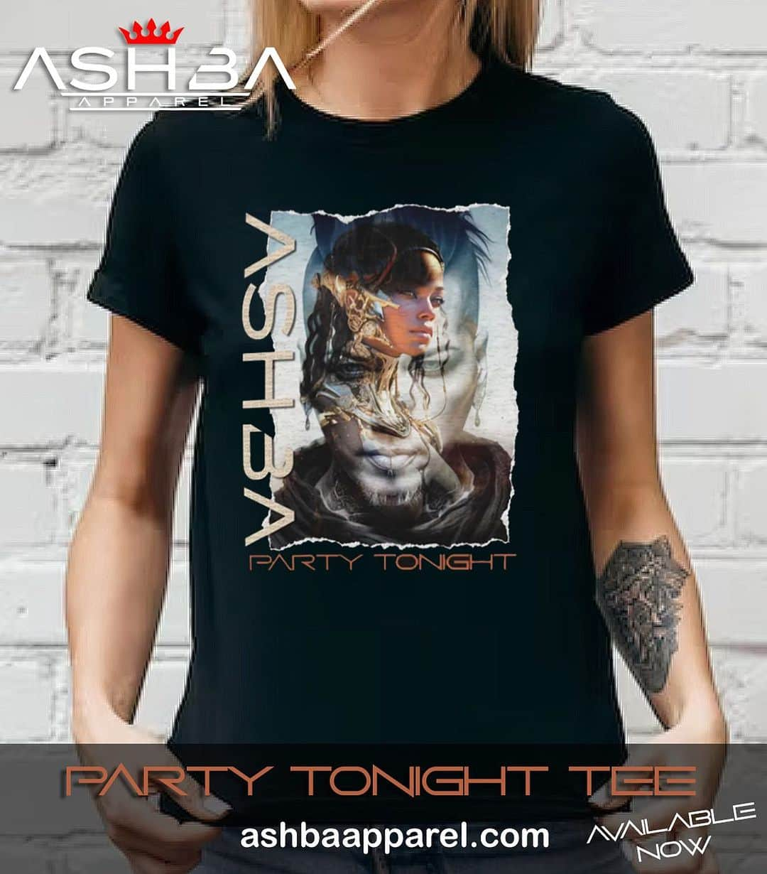 DJアシュバのインスタグラム：「Hey ASHBA Family, the Party Tonight Tee is available now, just in time for the drop!! ashbaapparel.com  Party Tonight (feat. Dia) drops Nov. 10th 🛸」