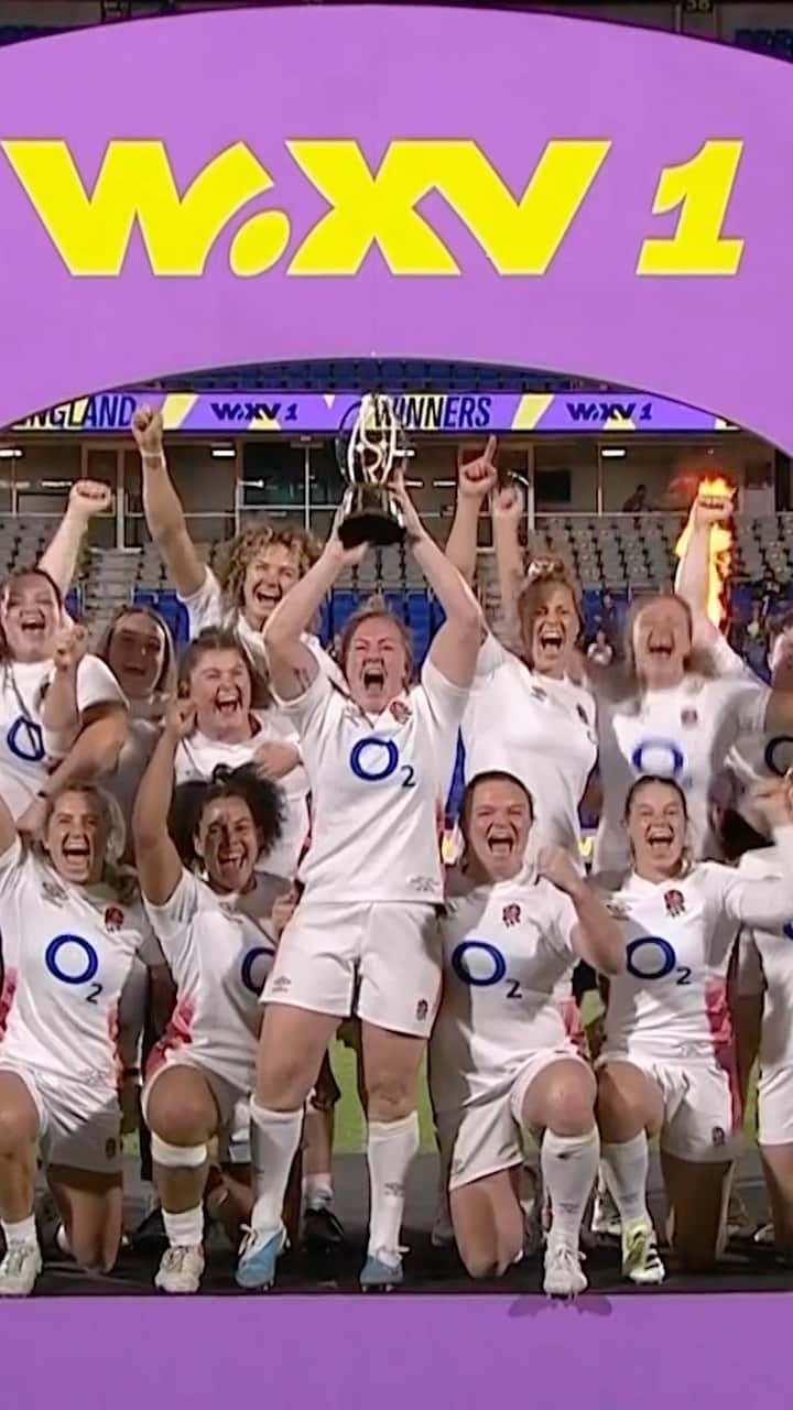 ワールドラグビーのインスタグラム：「England are crowned #WXV1 champions 🏆  Congratulations to @EnglandRugby on winning the inaugural tournament  #WXV | #ENGvNZL | #WomensRugby」