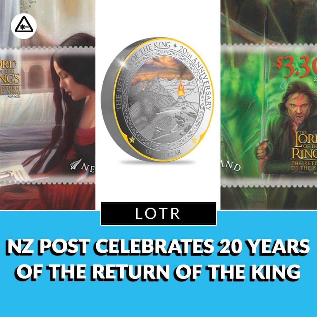 クリス・ハードウィックのインスタグラム：「NZ Post’s final The Lord of the Rings collection, celebrating The Return of the King is here to take your breath away one more time.  link in bio」