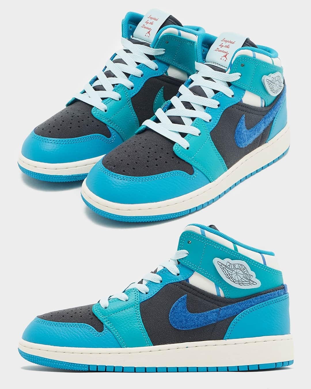 Sneaker Newsさんのインスタグラム写真 - (Sneaker NewsInstagram)「Inspired by the Greatest. 🐐⁠ This Air Jordan 1 Mid for kids, clad in Hornets colors, is coming in Spring 2024. LINK IN BIO for a first look!」11月4日 9時00分 - sneakernews