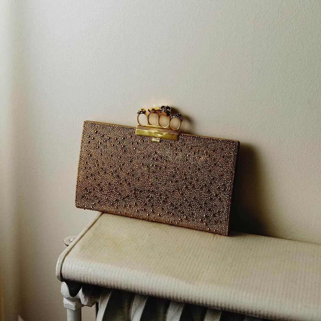 のインスタグラム：「PARTY READY ✨With its striking hardware, slim profiles and sparking looks, @alexandermcqueen ‘s BG-exclusive handbag capsule was designed for tagging along to all of your holiday parties.」