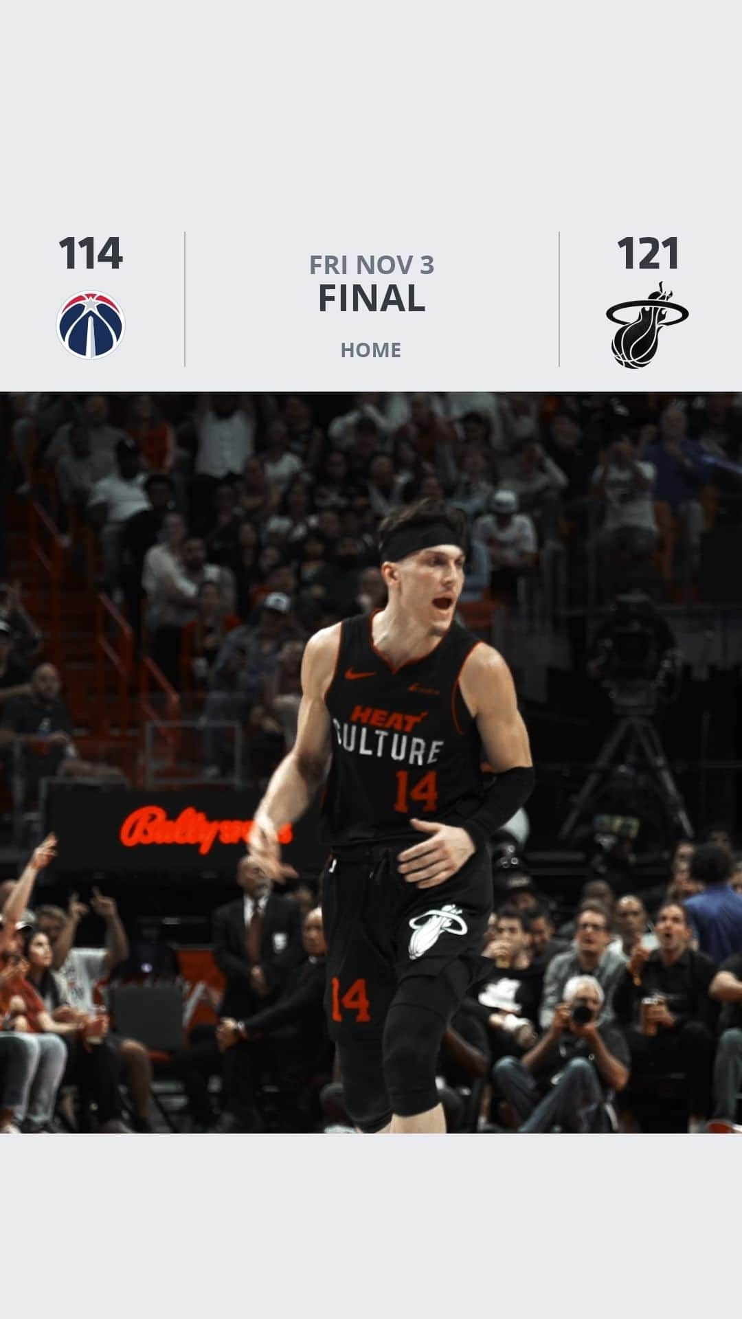 Miami HEATのインスタグラム