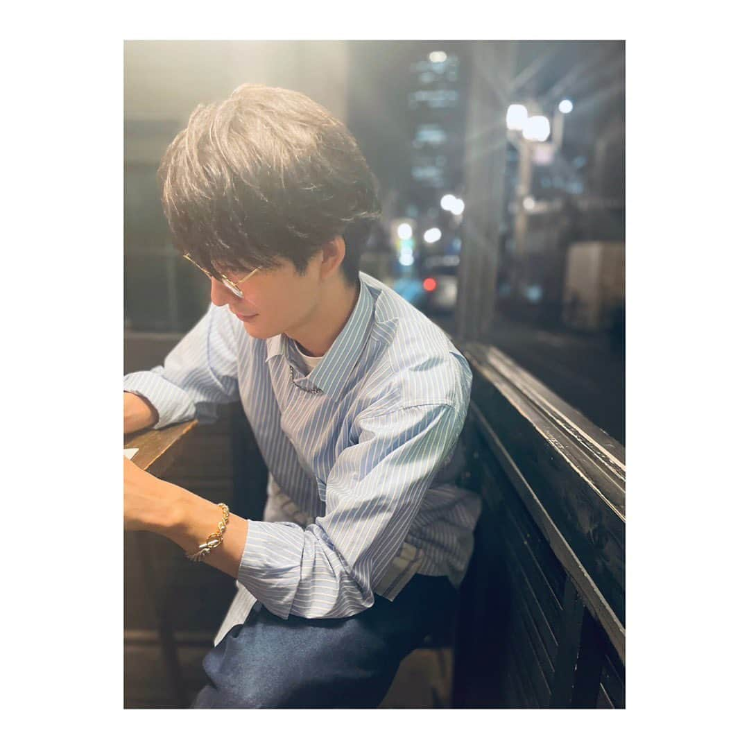 岡田将生のインスタグラム：「インスタ勉強中。楽しい夜だったなぁ。」