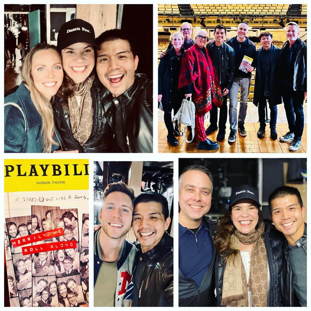 テリー・レオンのインスタグラム：「So many wonderful “old friends” flew in from Indianapolis, Denver, Memphis and Los Angeles to see @merrilyonbway, where I got to cheer on @lindsaymendez @katieroseclarke @coreymach and the rest of this company in this sublime revival. Funny. Heartbreaking. Expertly sung & brilliantly acted. It’s music theater at its best. “Damn few” indeed.」