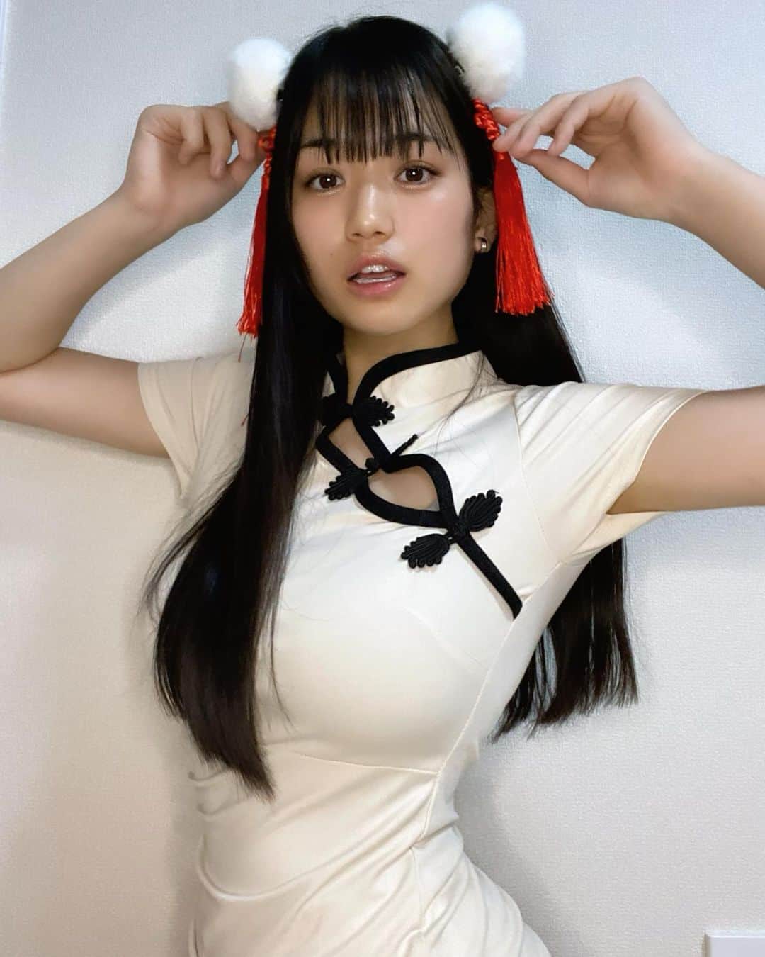 滝口きららのインスタグラム：「我爱你❤️❤️  #cosplay #コスプレ #チャイナドレス」