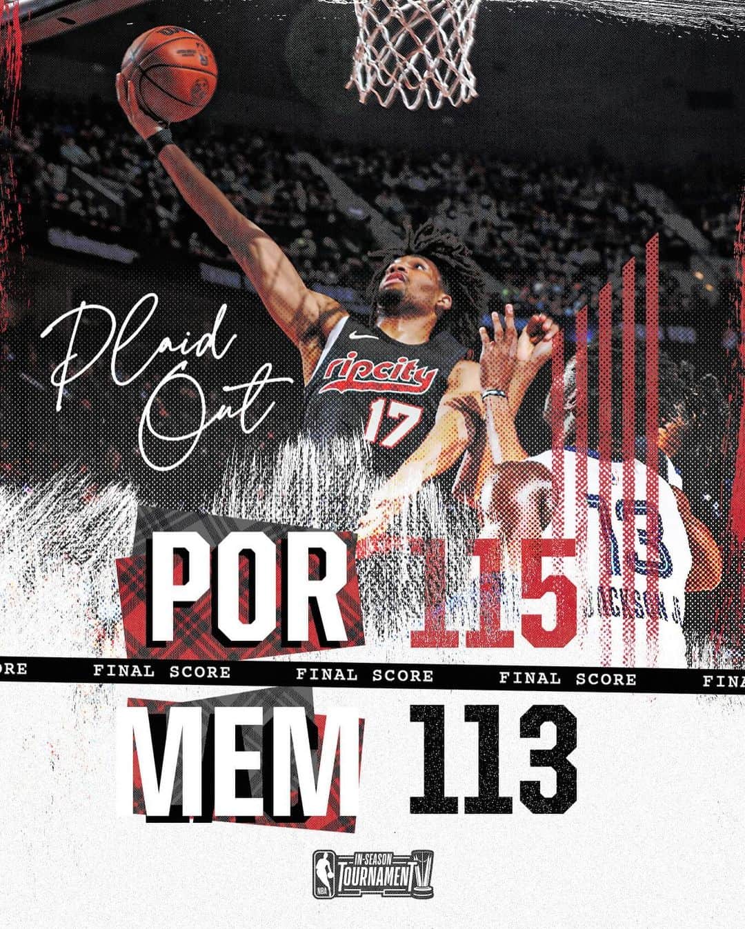 ポートランド・トレイルブレイザーズのインスタグラム：「BLAZERS WIN!!! BLAZERS WIN!!!」
