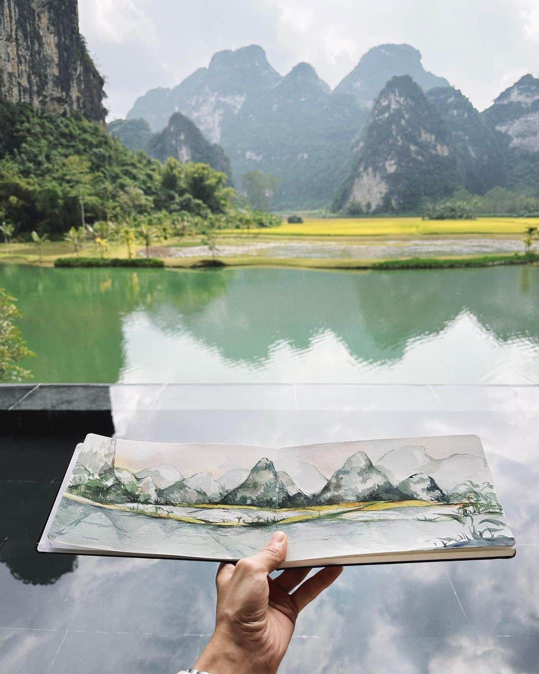 JiweiJWのインスタグラム：「山水如画，不如一画」