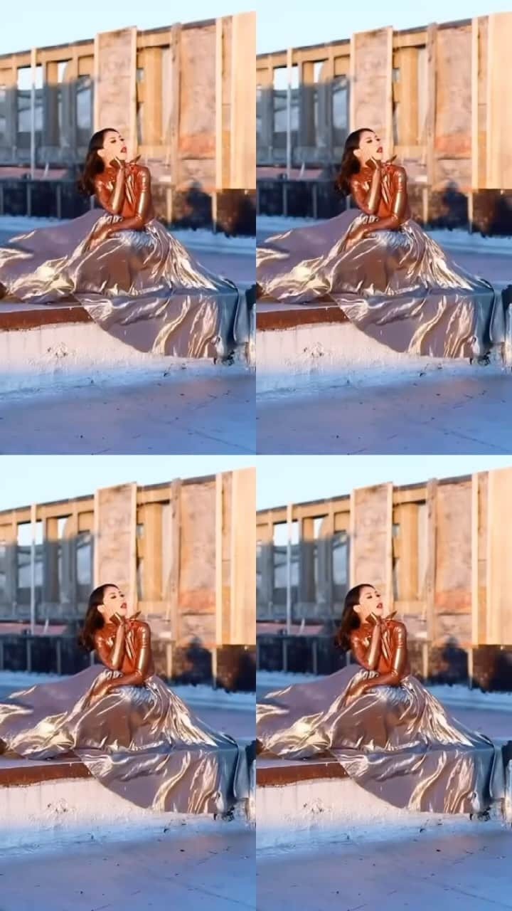 森理世のインスタグラム：「Rooftop dreams ☁️@olsi_beci @fadilberishaphotography」