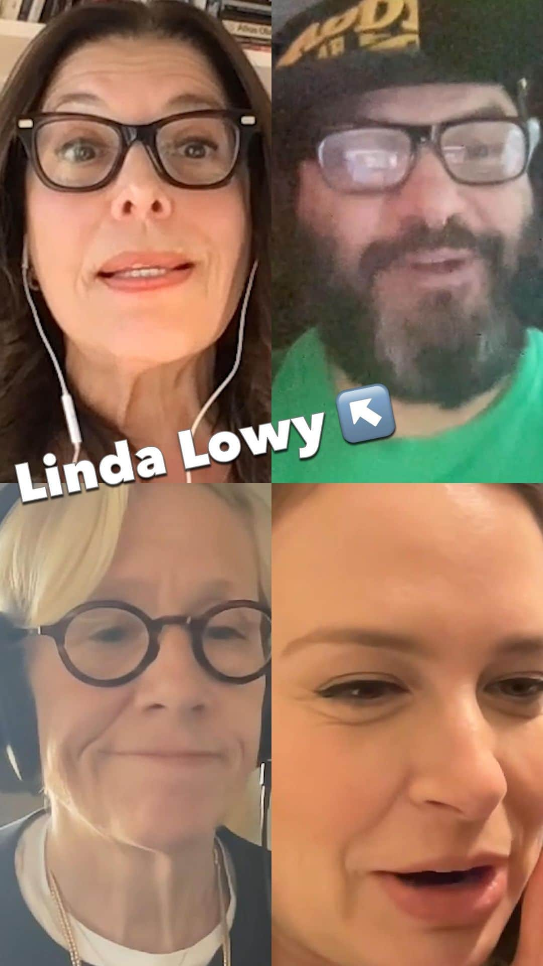 ケイティ・ロウズのインスタグラム：「OBSESSED WITH @linnysuelowy ALWAYS. Linda joins me and @guillermodiazreal and @beersbetsy on the podcast this week! STILL standing in solidarity with @sagaftra we are SUPER proud to continue our Podcast with a minor pivot! we will be Unpacking the industry! until we get that fair deal joining us on some episodes. LINK in my BIO! #UnpackingTheToolbox 🧰」