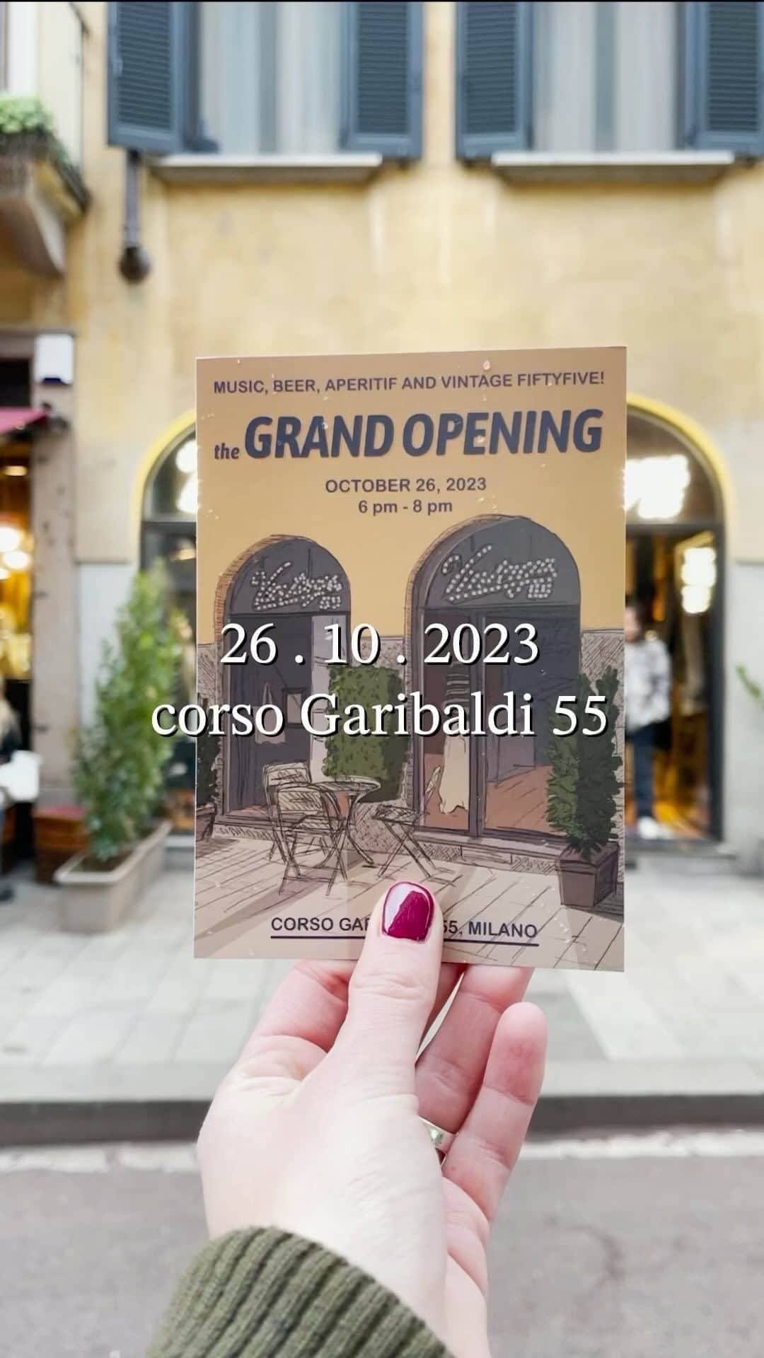 ヴィンテージ55のインスタグラム：「The grand opening, corso Garibaldi 55, a special event with special people!  @8.6_italy  @__jagwari__」