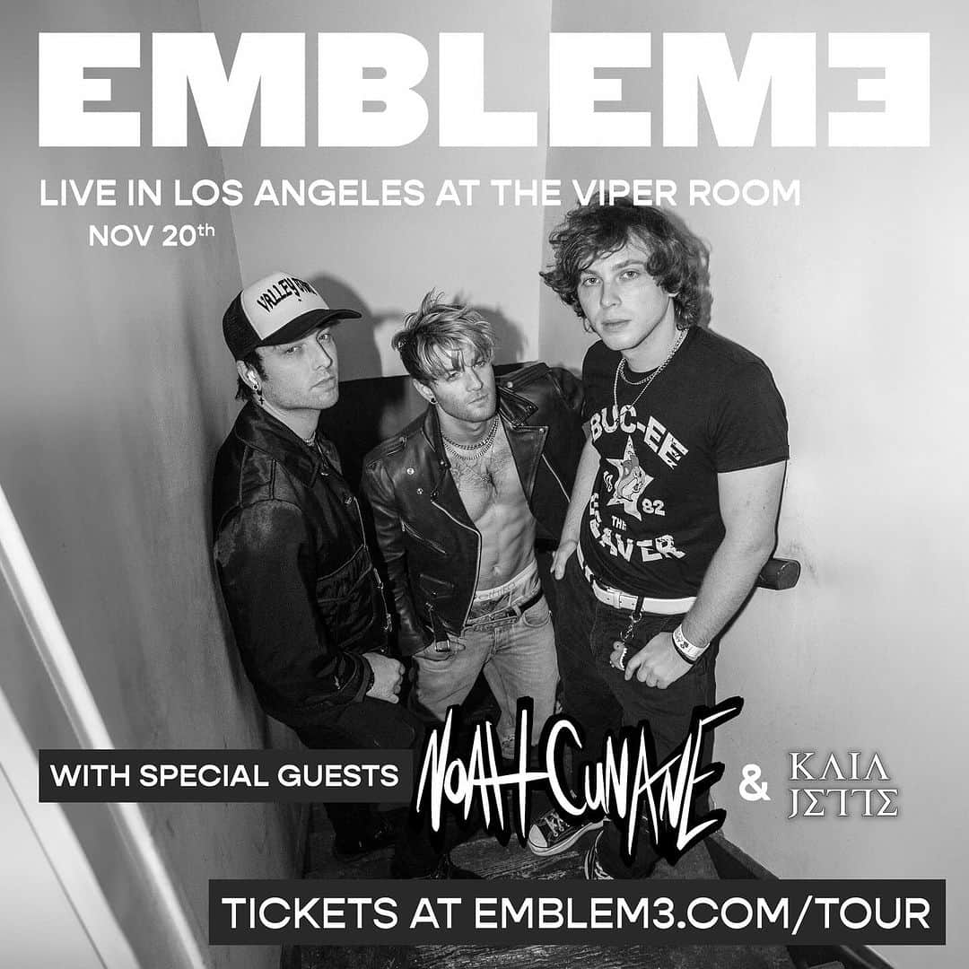 キートン・ストロンバーグさんのインスタグラム写真 - (キートン・ストロンバーグInstagram)「⚠️ LA DATE CHANGE ⚠️  Due to scheduling issues, our Los Angeles show will now be on the 20th of Nov. So sorry for any inconvenience and I hope to see you at the show!  Tickets purchased will be honored! and i love u  • • • #emblem3 #theviperroom #tour #band #rock」11月5日 2時17分 - keatonstromberg