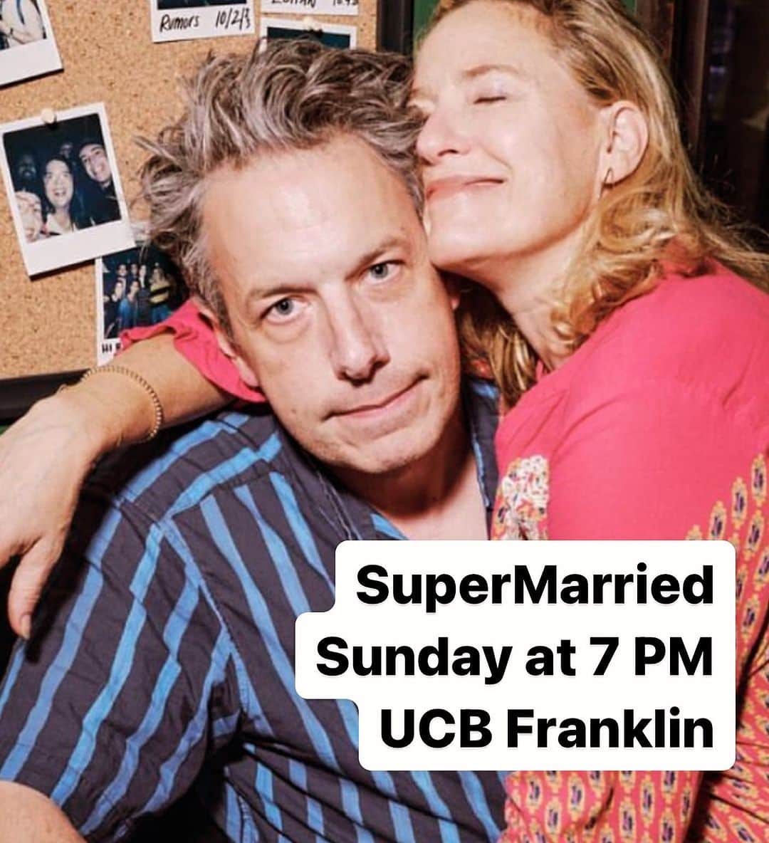 ジョン・ロス・ボウイのインスタグラム：「Improv with two people who are married to each other. Come laugh at our pain.」