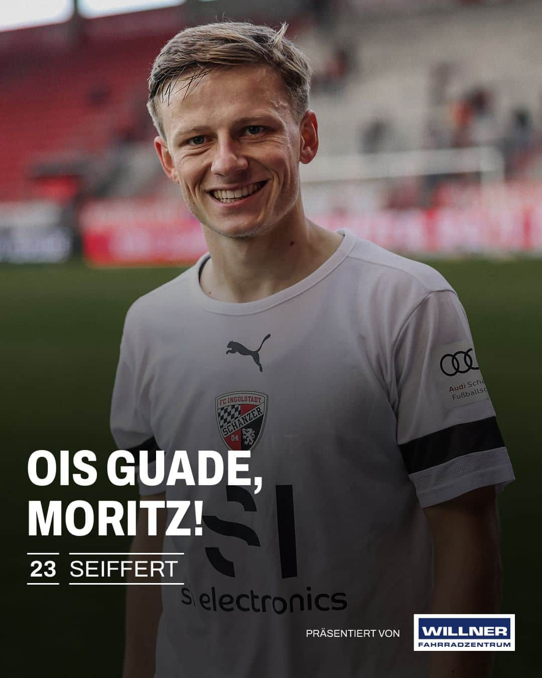 FCインゴルシュタット04さんのインスタグラム写真 - (FCインゴルシュタット04Instagram)「Ein Spieltags-Geburtstag! 🥳 Unser Neuzugang @moritzseiffert_ wird heute 23 Jahre alt. Gemeinsam mit dem @willnerfahrradzentrum wünschen wir dir zu deinem Ehrentag alles erdenklich Gute, viel Gesundheit und natürlich drei Schanzer Punkte! 😜⚫️🔴 . . #Schanzer #schanzerdassindwir #schanzerfürimmer #Ingolstadt #FCI #FCIngolstadt #soccer #fussball #football #futbol #Liga3 #3Liga #happybirthday #geburtstag #allesgute #seiffert #moritzseiffert」11月4日 18時35分 - dieschanzer