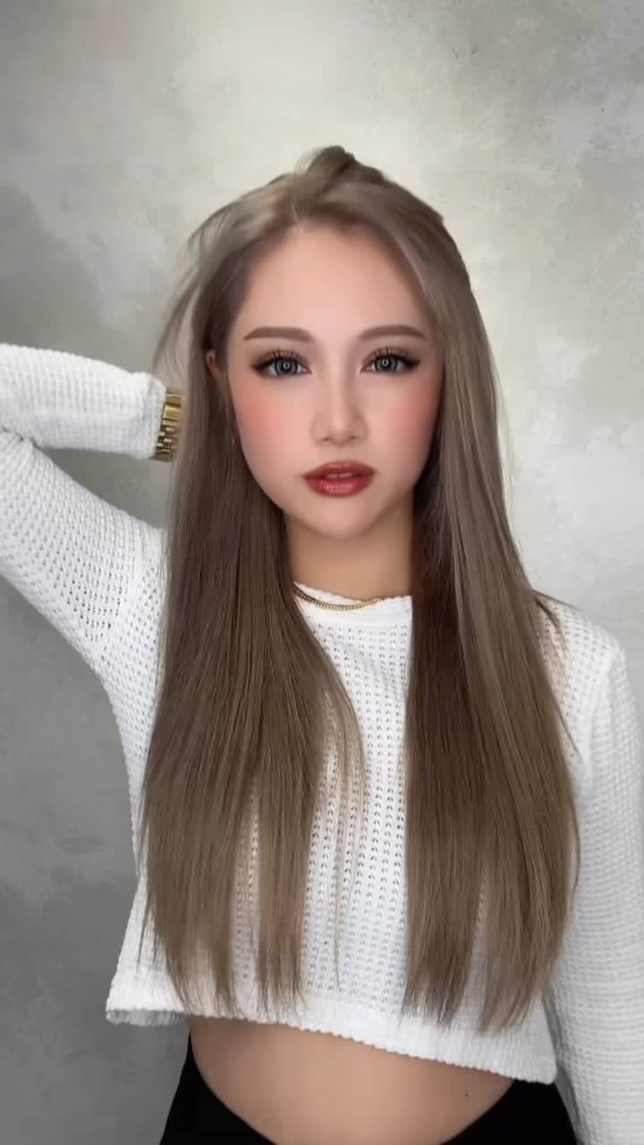 のインスタグラム：「New hair color. ✨ かみそめたよ」