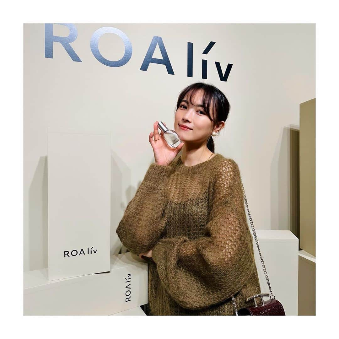 古川美有のインスタグラム：「ROAliv @roaliv.official  リニューアルローンチの発表会へ。 11.22.より新フレグランスが発売されるということで、先駆けて体験させてもらいにいってきました。  仕事柄、香水をつけることはほとんどないのですが、休日ふとした時に自分の好きな香りがフワッとすると落ち着きます。 たくさんあるラインナップの中でも ShandyGaff と BlackTea が好きでした。 事務所のみんなとも会えてたのしかった♡ 選ぶ香りもみんなそれぞれで、個性が出てて興味深かったなー。 #ROAliv #ロアリブ #mindsense #pr」