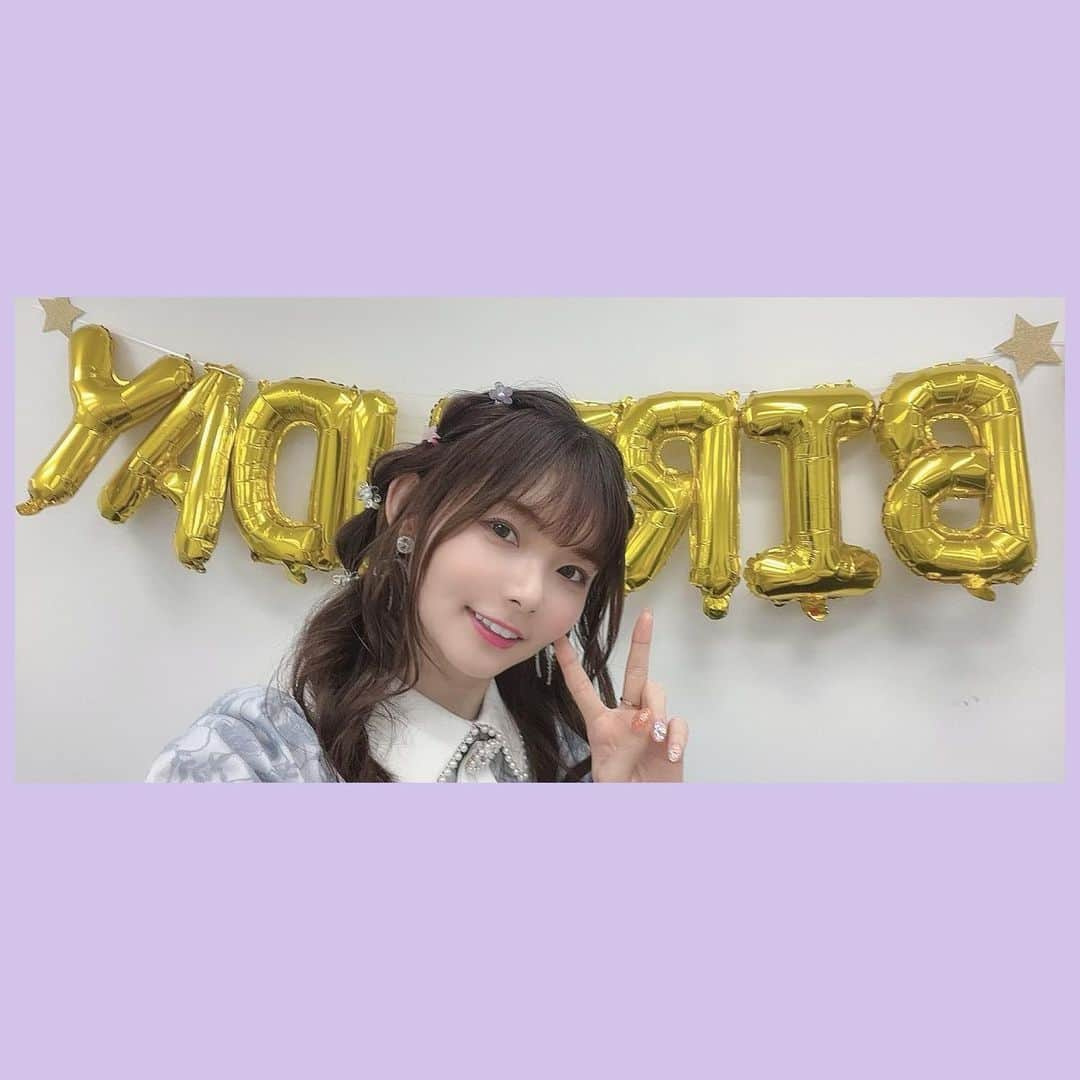 諏訪ななかさんのインスタグラム写真 - (諏訪ななかInstagram)「. Happy Birthday Special 特番ありがとうございました🎂💜 今年もみんなにお祝いしてもらってうれしい☺️  楽屋も飾り付けてくれてたよ🌟」11月4日 19時14分 - n.suwawagram