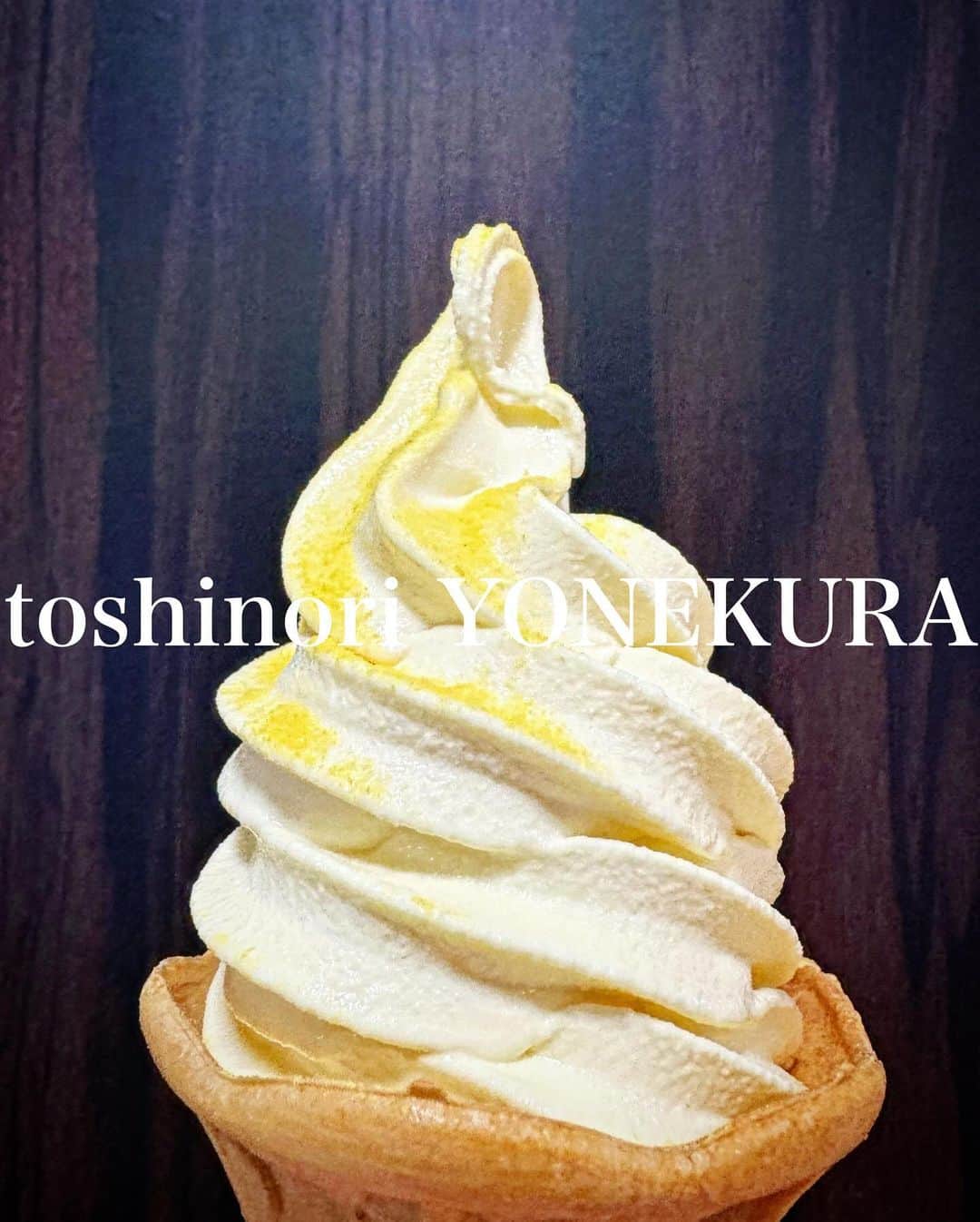 米倉利紀のインスタグラム：「嶽きみソフトクリーム、2回食べた😜」