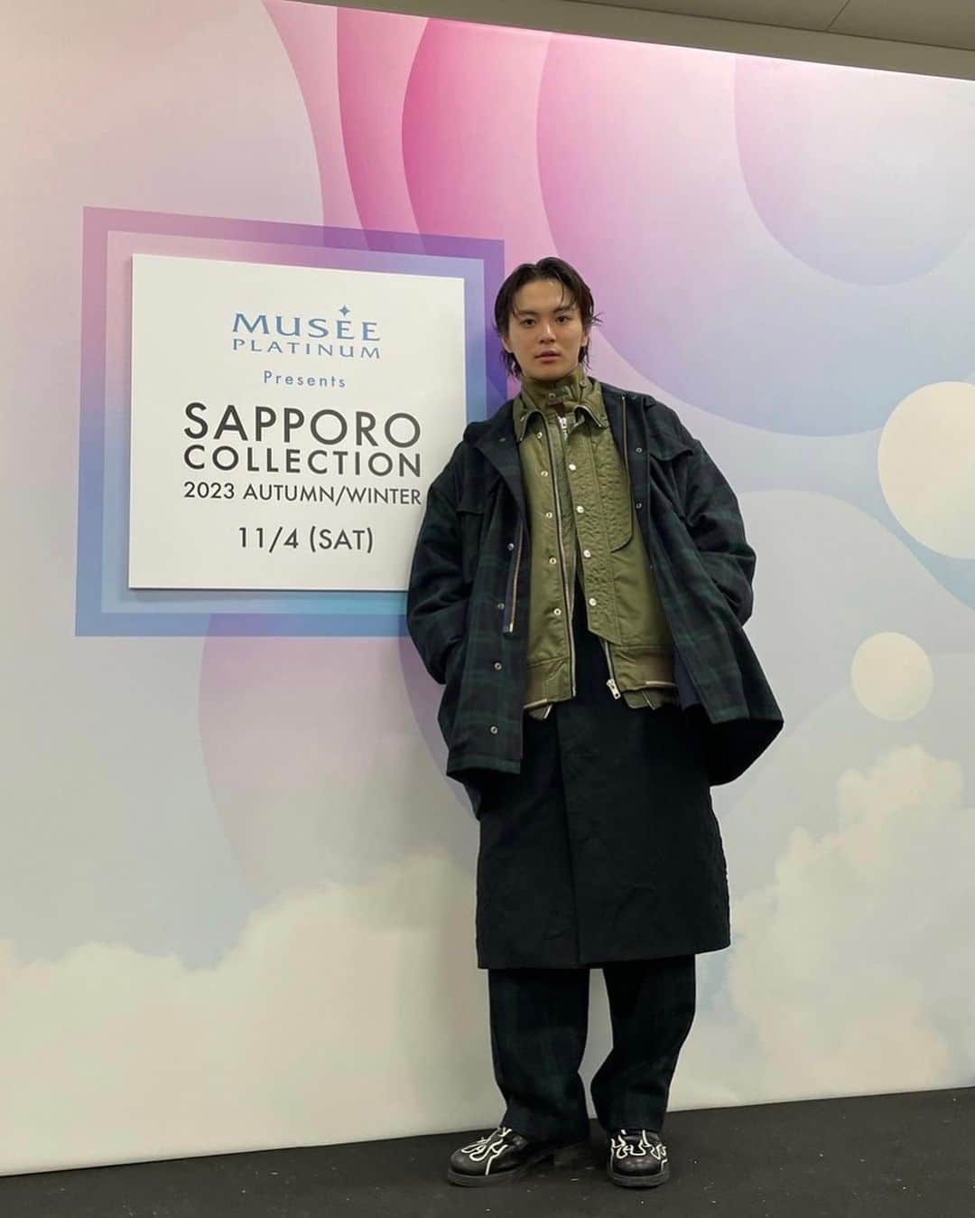 金子隼也さんのインスタグラム写真 - (金子隼也Instagram)「. 『ミュゼプラチナム Presents SAPPORO COLLECTION 2023 AUTUMN/WINTER』  ありがとうございました！  ランウェイはニコラぶりかな？ たのしかったぁ。  #サツコレ」11月4日 19時52分 - shunya_kaneko