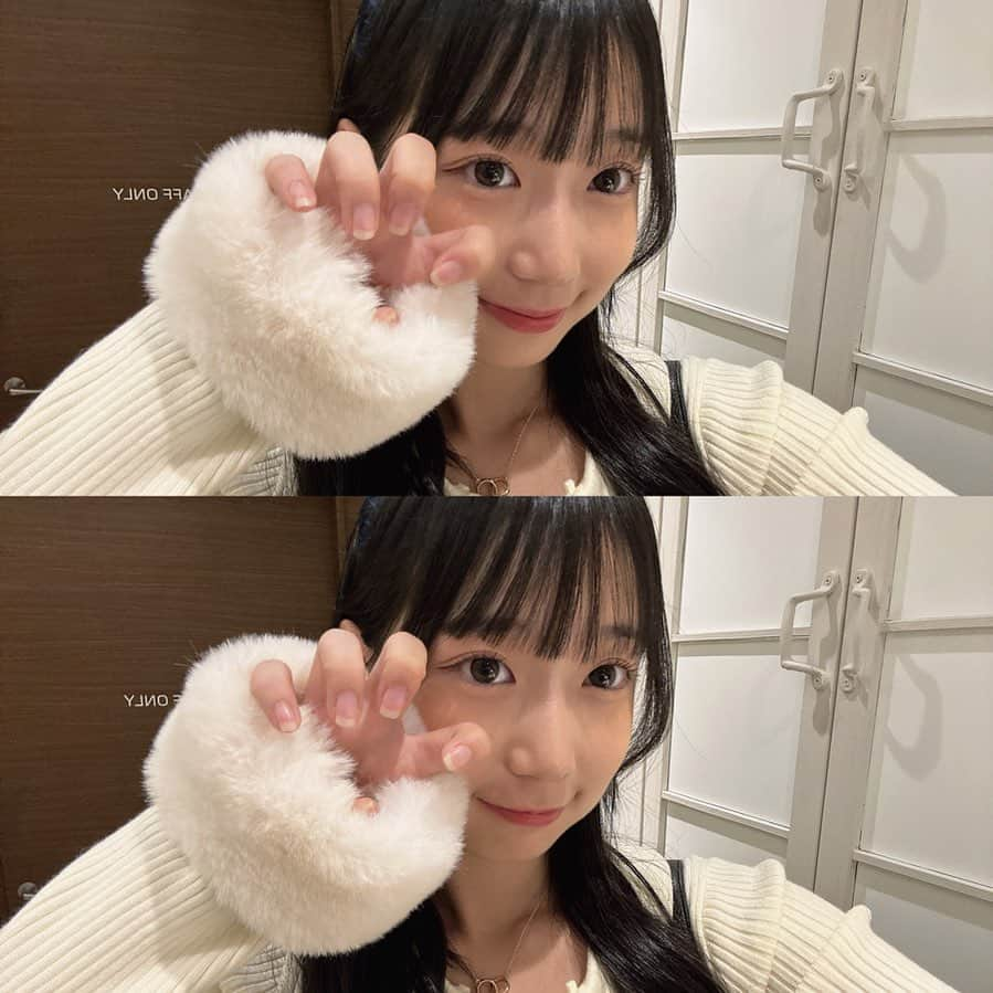 百田汐里のインスタグラム：「袖モコモコ可愛い♡♡ ． ． #jkブランド  #jk  #jkの素敵な思い出  #ファッション  #黒髪ロング  #ストレート  #メイク  #今日好き  #ヘアアレンジ  #ヘアアレンジ簡単  #fashion  #like  #instagram  #ハーフツイン  #冬服  #ootd  #셀카  #좋아  #좋아요  #머리  #얼스타그램 #메이크업  #오오티디 #일상」