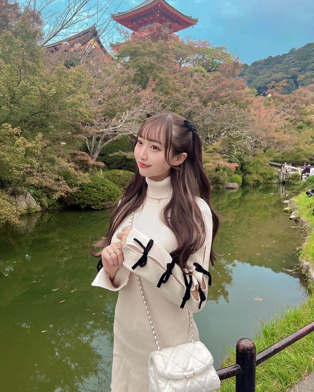 星野麻里愛さんのインスタグラム写真 - (星野麻里愛Instagram)「京都いってきた~！🐻 最近いっぱいおでかけしてる~！  #京都#清水寺#京都観光#清水寺⛩」11月4日 20時16分 - maria.pink28