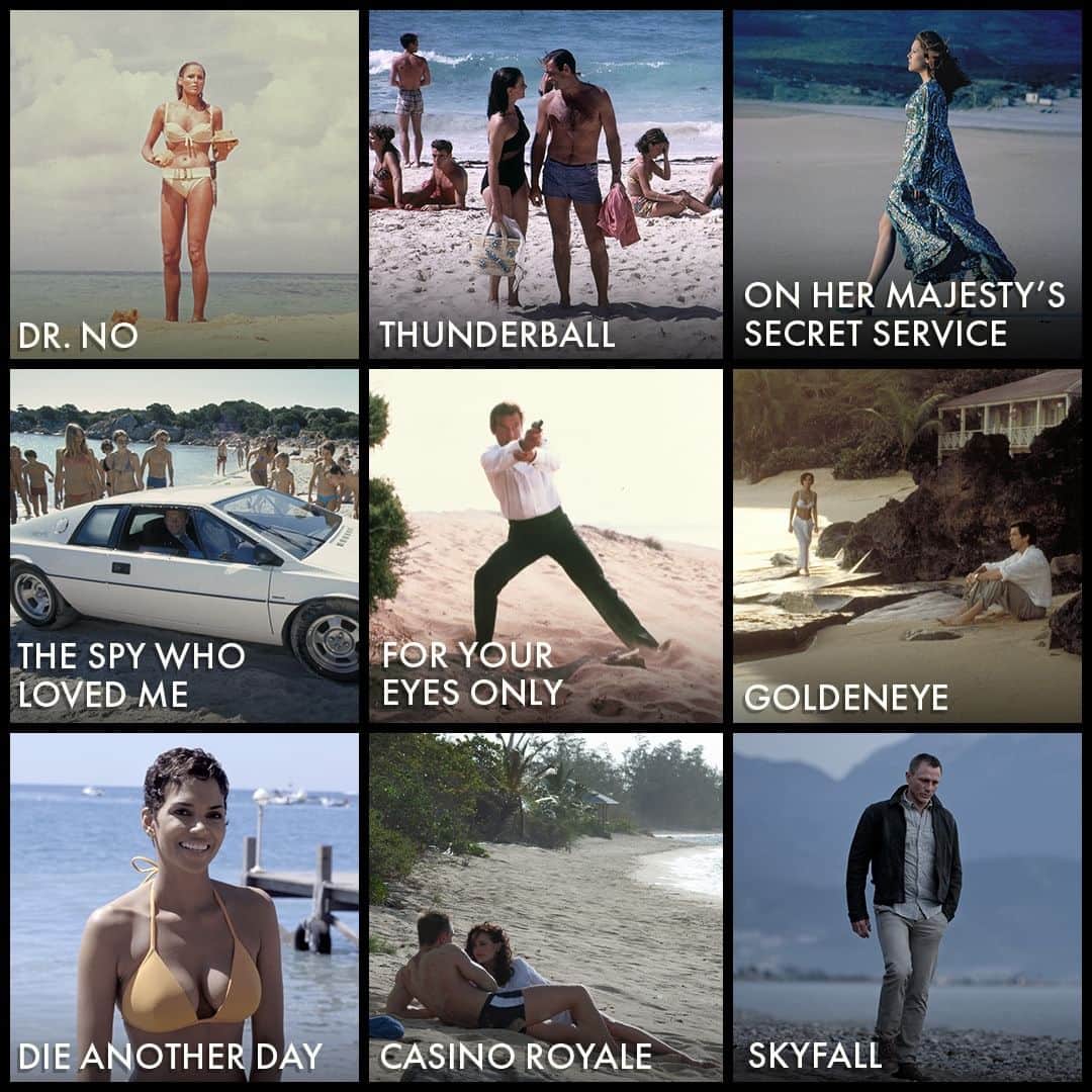 James Bond 007のインスタグラム：「Which of these Bond beaches would you jet off to for some winter sun?」
