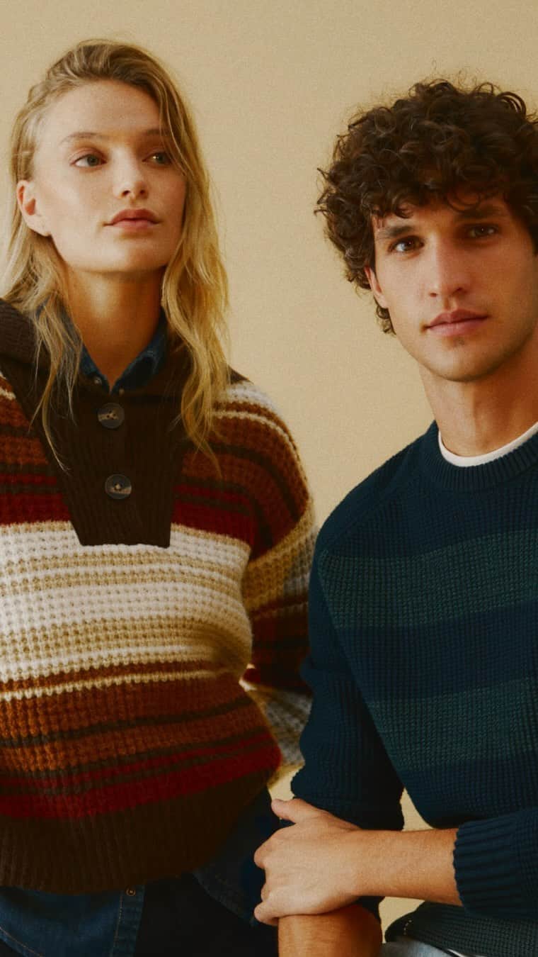 ペペジーンズのインスタグラム：「THE KNIT REPORT | Add a touch of personality to any outfit with our selection of autumnal layers. #PepeJeansLondon #AW23」