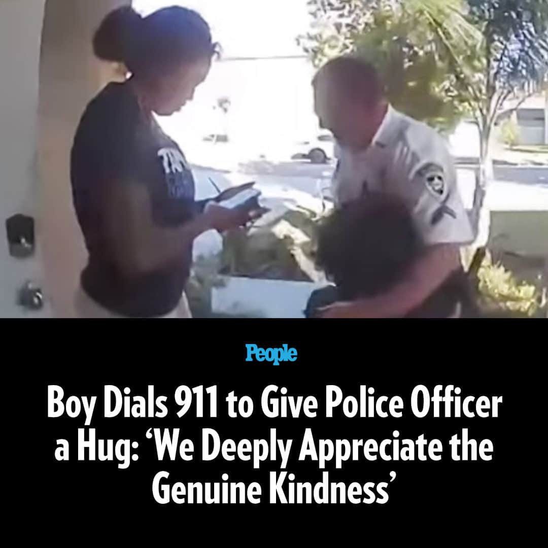 People Magazineのインスタグラム：「A police officer who responded to a 911 call at a Florida home is going viral for a sweet moment that was captured on camera.   The Hillsborough County Sheriff's Office shared bodycam footage on their Facebook account of Deputy Scott Pracht being dispatched to a residence.   “Hello, is this your home?” he asks. After informing him that she does live there, he asks if everything is okay. She assures him that she’s fine and he informs her that a 911 call was received from her address.  While waiting, the woman and the deputy establish that the kid has a “disconnected cell phone,” which is still capable of making emergency calls even if it can’t dial out to other contacts.   “Did you call this gentleman?” his mom asks, pointing to the law enforcement official. “Did you call the police?” The little boy responds, “Well, I wanted to give him a hug.” Pracht is heard chuckling at the uncommon request. Tap the link in bio for more details. 📷: Hillsborough County Sheriff's Department」