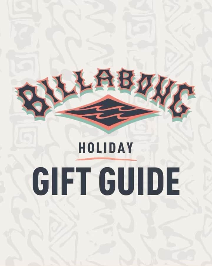 ビラボンのインスタグラム：「Give the gift of Billabong. 🎁   The Billabong Holiday Gift Guide is here — tap into our link in bio to shop and start crossing off your list today.」