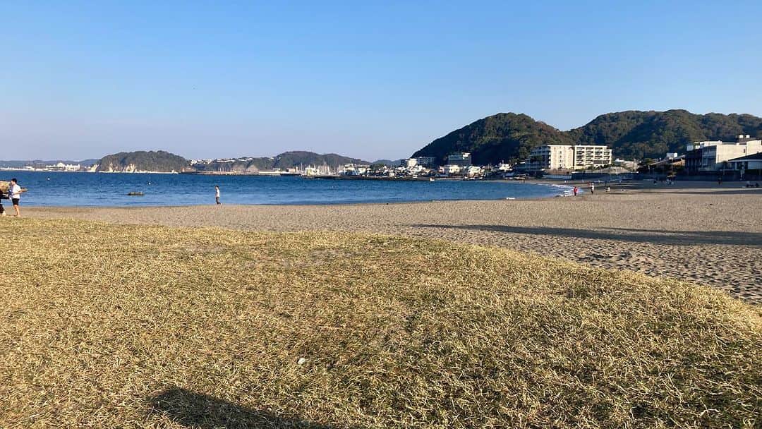 松田洋治のインスタグラム：「今日は息子達の活動のフォローで早朝から三浦半島の海岸をあちらこちらと。天気も最高で。でも11月、、」