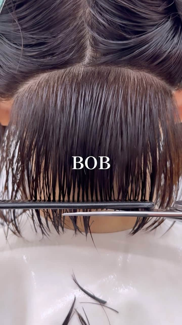 Seiichiro Kawakamiのインスタグラム：「BOB. . ➖➖➖➖➖➖➖➖➖➖➖➖➖➖ . 《《　ご予約　》》 【平日】10時～20時 〜【Price】〜 カット_6800円 カラー_8800円 カット＋カラー_12000円 カット＋ダブルカラー_21000円 カット＋3Dハイライト_21000円 カット＋パーマ_13000円 カット＋縮毛矯正_21000円 髪質改善トリートメント_8800円 . ➖➖➖➖➖➖➖➖➖➖➖➖➖➖ . #cut #bob #カット動画 #切 #銀座美容室」