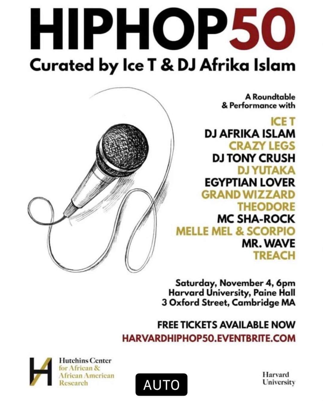 アイス-Tのインスタグラム：「Headed up the Harvard University today for a HipHop panel presented by @AfrikaIslam and myself. HIP HOP DNA.. This is definitely gonna be dope and educational. 💎」