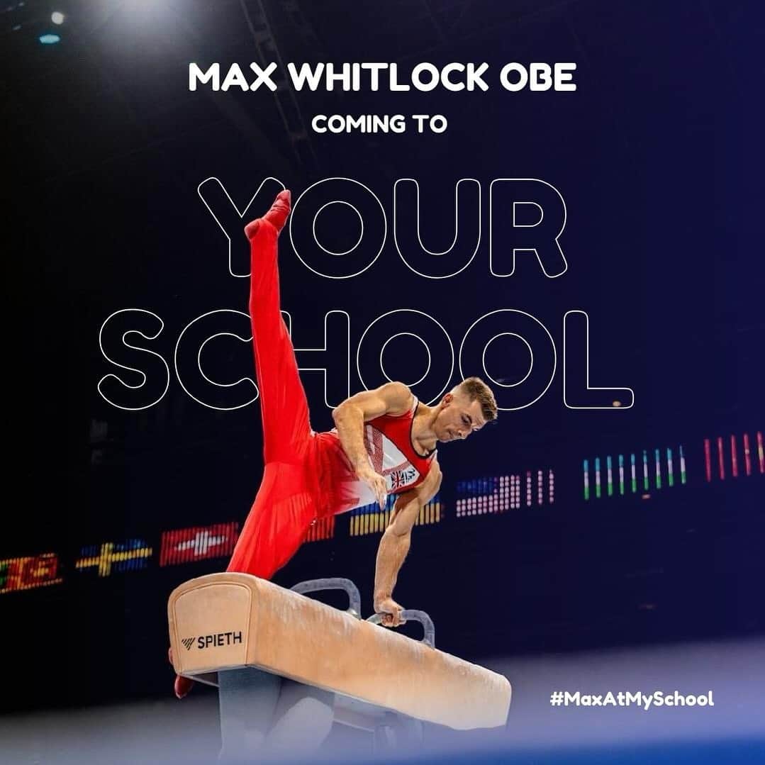 マックス・ウィットロックのインスタグラム：「GB’s greatest ever gymnast 🤸‍♂️ Max Whitlock OBE in YOUR school? 🌟 PRIMARY SCHOOL ACCOUNTS ONLY, SHARE and LIKE this post to stand a chance to win not just a visit from Max, but also a year's access to The Max Whitlock Gymnastics comprehensive resource hub and CPD training for teachers! Plus, a signed t-shirt awaits! 🏆 Let's bring gymnastics excellence to your classroom! #GymnasticsGiveaway #MaxAtMySchool   Entries submitted on 04/11/2023 will be considered. Going forward, only entries from Primary School account holders will be accepted. Entries close on the 11/11/2023」