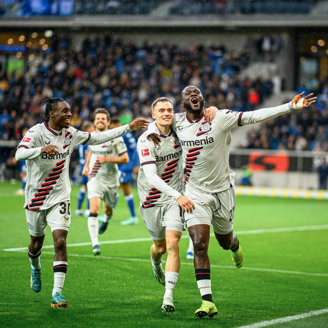 バイエル・レバークーゼンのインスタグラム：「FLO TAKES THE LEEEEEAD! 🔥  #TSGB04 0-1 #Bundesliga #Bayer04」