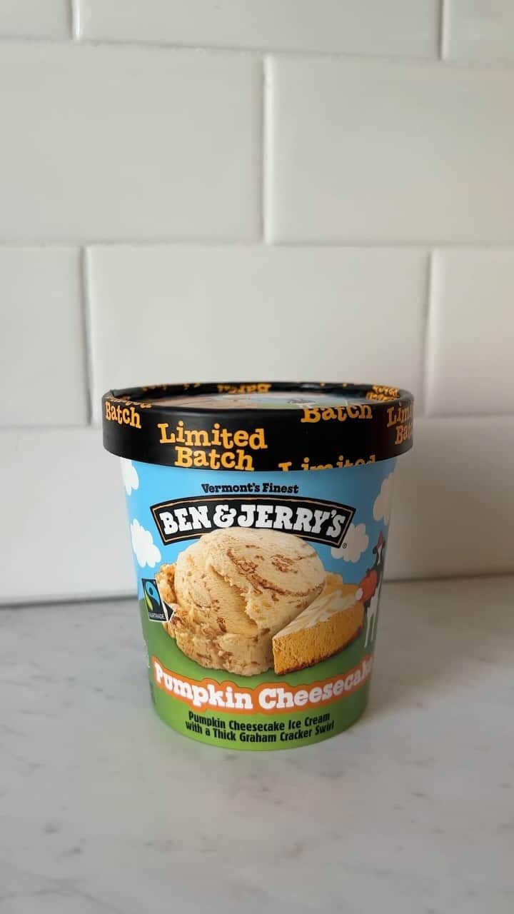 Ben & Jerry'sのインスタグラム：「Work smarter, not harder 🎃 #benandjerrys #icecream #pumpkincheesecake」