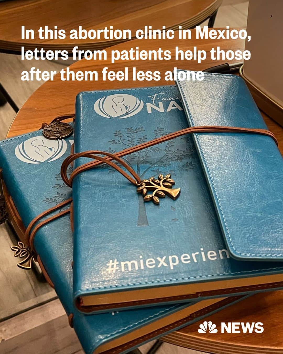NBC Newsのインスタグラム：「Every recovery room at Fundación ILE, an abortion clinic in Mexico City, is equipped with a small bed, blankets, sanitary pads and a turquoise journal.   The journals are filled with letters written by women minutes after having had abortions.  Some of them detail the reasons they chose to undergo the procedure. Others have messages of encouragement for the next women who will be in their position.   Clinics like Fundación ILE have been legal in Mexico City for 16 years, after a groundbreaking 2007 decision decriminalized abortion in the capital state. Other Mexican states have individually followed suit. Then, in September, the country's Supreme Court voted to decriminalize the procedure nationwide, marking a contrast to growing abortion restrictions in many U.S. states after the U.S. Supreme Court overturned Roe v. Wade.  But in a culturally conservative country where nearly 80% of the population identifies as Catholic and femicide is seen as a national emergency, Mexico’s Supreme Court ruling does little to quell the social stigmas that continue to drive the conversation around abortion and women’s reproductive rights. The next phase of the fight, advocates and experts say, is a process of “social decriminalization” that can be even more challenging than the legal battles.   Read more at the link in bio.」