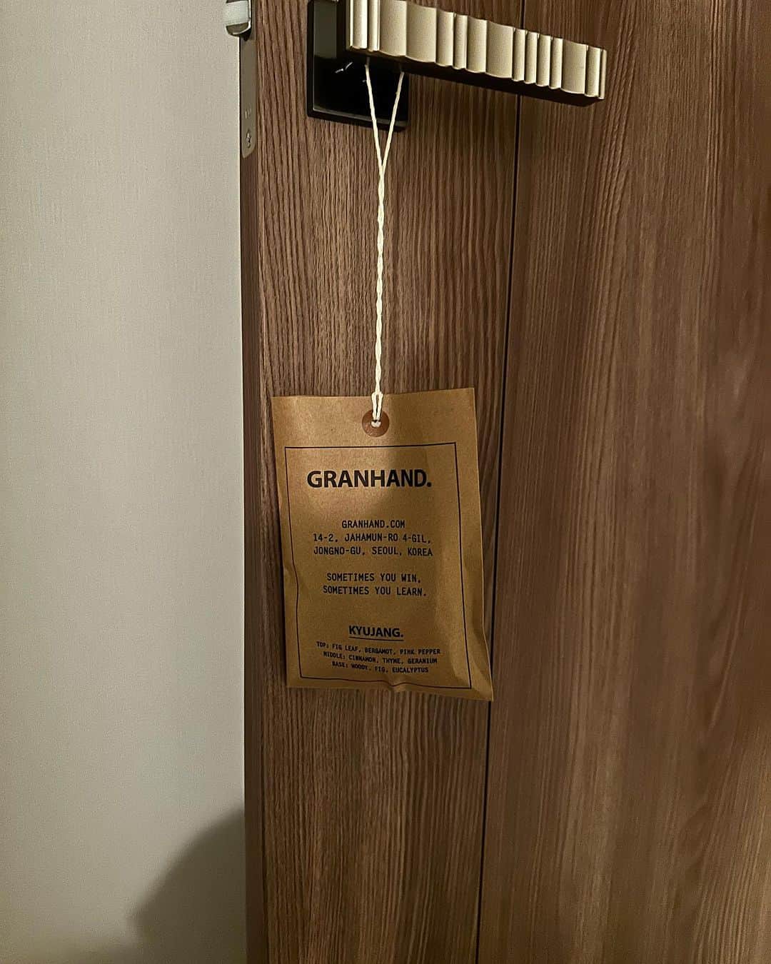 金山大成さんのインスタグラム写真 - (金山大成Instagram)「韓国でおすすめしたい香りのブランド。 @granhand_official  空間も香りもすごく素敵なブランド  たくさん悩んだけど、 匂い袋みたいなアイテムを買いました。  #韓国#韓国旅行#韓国購入品」11月5日 0時03分 - kanayamataisei