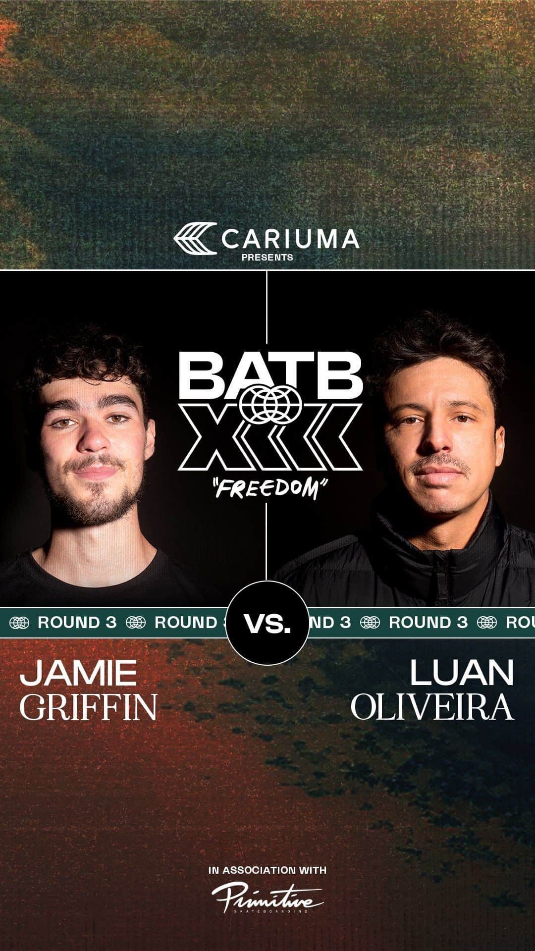 The Berricsのインスタグラム：「It all comes down to this… BATB 11 Champion @luanomatriz goes head-to-head against the defending BATB 12 Champion @_jamiegriffin for the last spot in the Final Four!! Will Luan upset the reigning champ? Or will Jamie get the chance to go back-to-back?  Hit the link in bio to watch one of the most anticipated matches in BATB 13: Freedom, Luan Oliveira vs. Jamie Griffin now playing on TheBerrics.com #skateboardingisfun #berrics #batb13   *Exclusive Golden Foil Round 3 Luan Oliveira and Jamie Griffin BATB 13: Freedom Finals Night Ticket Boards are available in The @berricscanteen until Monday November 6th! Get yours before they’re gone forever!」