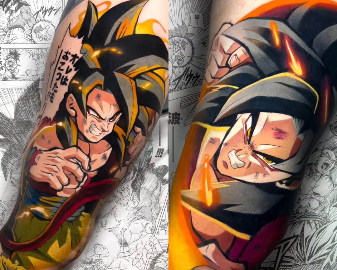 鳥山明（ファンアカウント）のインスタグラム：「Follow @nagara_senpai_tattoo_ and check out his incredible #artwork of #DragonballTattoos . Which #Tattoo is your favorite? #鳥山明   #ドラゴンボール  #ドラゴンボールZ  #ドラゴンボール超 #ドラゴンクエスト  #クロノトリガー #悟空 #ベジータ  #アニメ  #マンガ  #日本 #AkiraToriyama  #バードスタジオ #集英社 #Dbz #Dbs #Dragonball #Dragonballz #Goku #Vegeta #dragonballsuper #Broly #Trunks #dragonballtattoo #Gohan」