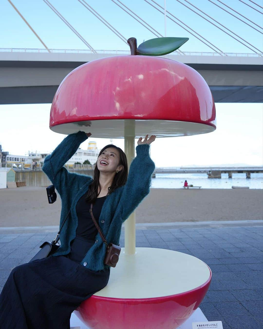 大伴理奈さんのインスタグラム写真 - (大伴理奈Instagram)「_ 青森旅ラスト🍎 乗っけ丼最高だった◎◎ エモわちちゃんを添えて📷...  #GR #GRⅢx」11月5日 0時32分 - rina_otomo